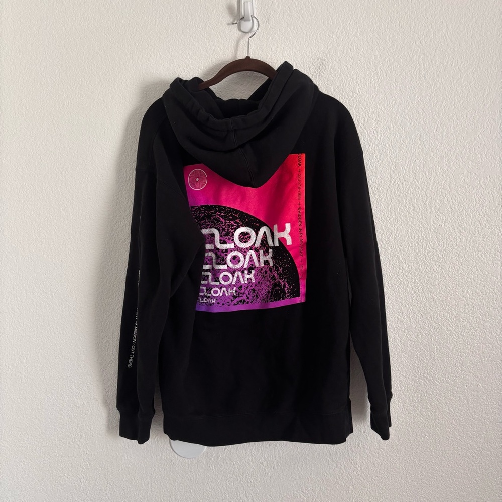 Cloak Brand Men's Size Medium Black Hoodie Sweatshirt